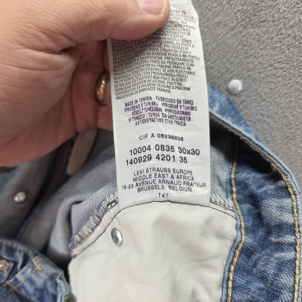 Vintage Levis Engineered Jeans Womens Blue Twisted Zip Fly Fits 29x27 - Picture 8 of 16